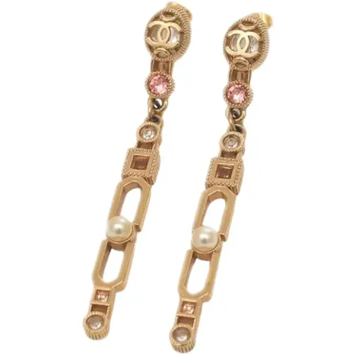 Pre-owned Metal earrings , female, Sizes: ONE SIZE - Chanel Vintage - Modalova