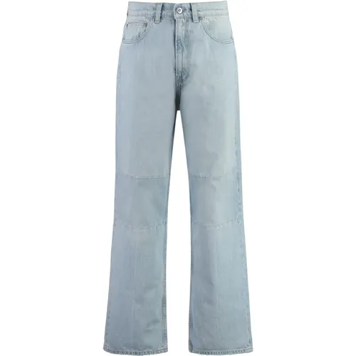 Straight Jeans, male, , Size: W31 Classic Cut Jeans with Contrast Stitching - Our Legacy - Modalova