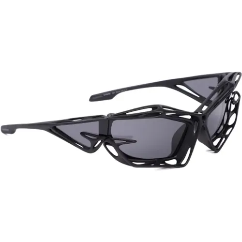 Schwarze Sonnenbrille mit Ausschnitten , unisex, Größe: ONE Size - Givenchy - Modalova