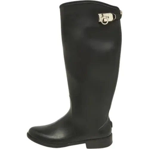Pre-owned Rubber boots , female, Sizes: 4 1/2 UK - Salvatore Ferragamo Pre-owned - Modalova