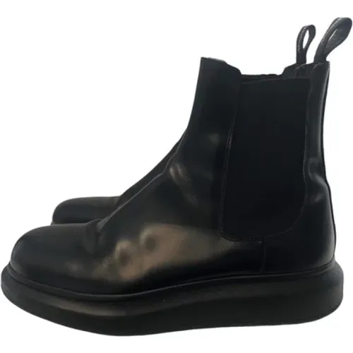 Pre-owned Boots, male, , Size: 10 US Leather Boots - Alexander McQueen Pre-owned - Modalova