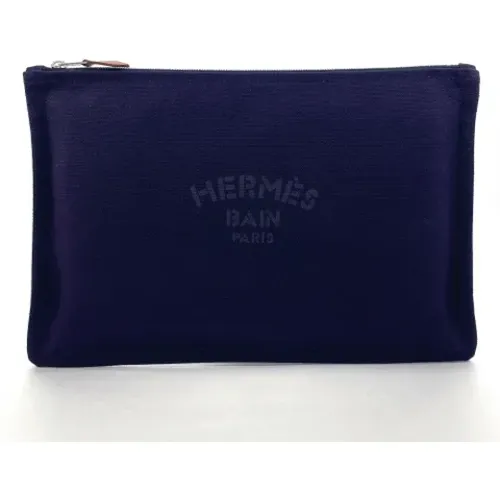 Pre-owned Bags, unisex, , Size: ONE SIZE Pre-owned Cotton pouches - Hermès Vintage - Modalova