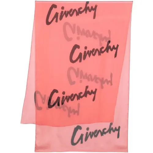 Seidenschal mit Allover-Logo-Print - Givenchy - Modalova