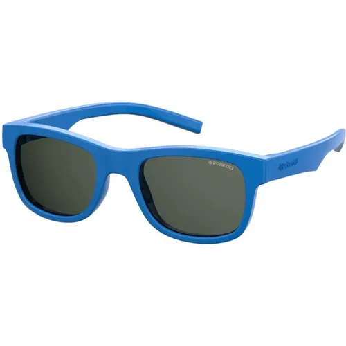 Blaue Gummibügel Sonnenbrille - Polaroid - Modalova
