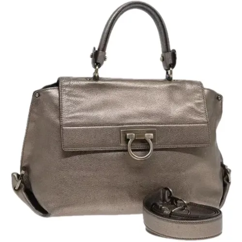 Pre-owned Leder Handtaschen , Damen, Größe: ONE Size - Salvatore Ferragamo Pre-owned - Modalova