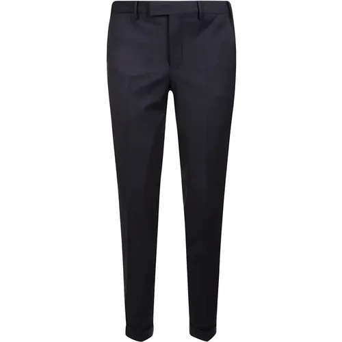 Chinos, male, , Size: S Stretch Wool Pants with Tailored Design - PT Torino - Modalova