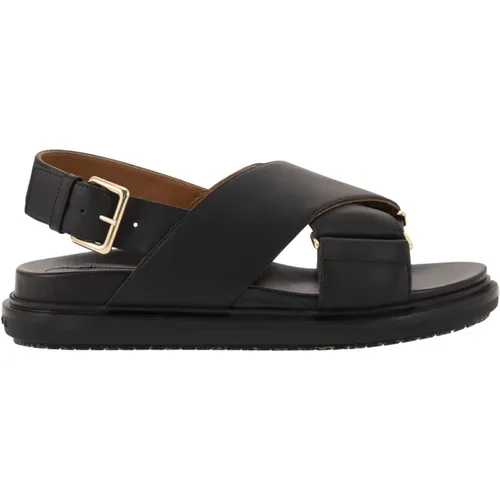 Fussbett Sandalen , Damen, Größe: 39 1/2 EU - Marni - Modalova