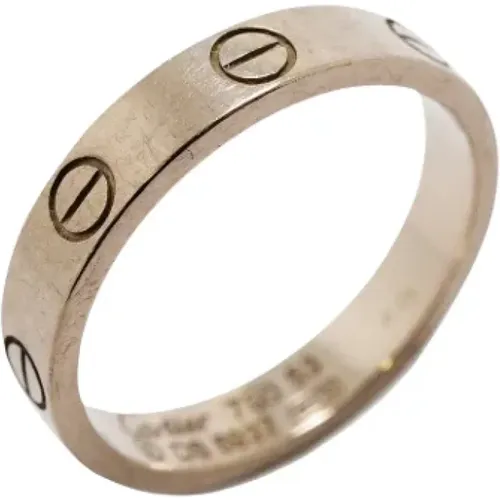 Pre-owned Jewellery, female, , Size: ONE SIZE Pre-owned White Gold rings - Cartier Vintage - Modalova