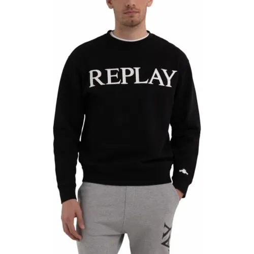 Herren Baumwoll-Sweatshirt Replay - Replay - Modalova