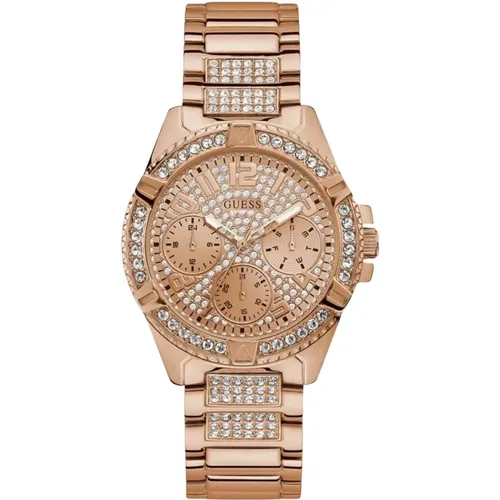 Multifunctional Lady Frontier Rosegold Watch , female, Sizes: ONE SIZE - Guess - Modalova