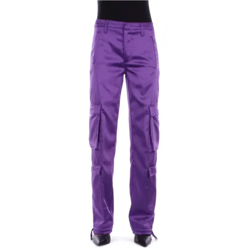 Zipper Trousers , female, Sizes: W29, W26, W27 - Dondup - Modalova