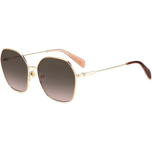 Rose Gold Kenna Sunglasses , female, Sizes: 57 MM - Kate Spade - Modalova