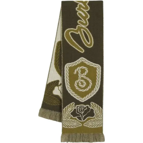 Wool Shield Scarf , female, Sizes: ONE SIZE - Burberry - Modalova