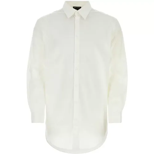 Stretch Baumwollmischung Weißes Hemd , Herren, Größe: XS - Y-3 - Modalova