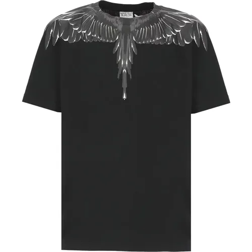 Icon Wings T-shirt , male, Sizes: 2XL, XL, M, S - Marcelo Burlon - Modalova