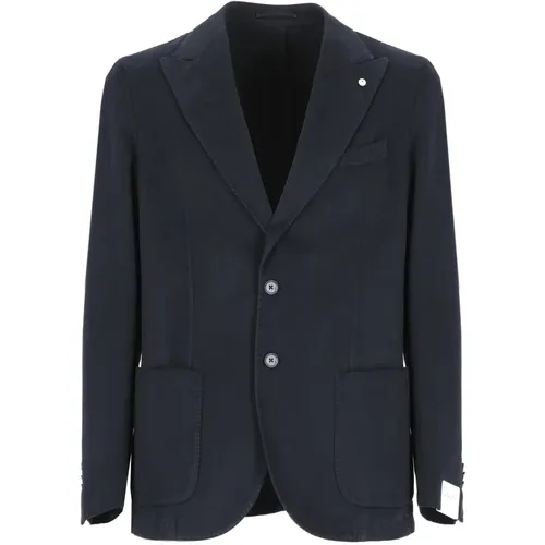 Blazers, male, , Size: 2XL Ribbed Jacket Peak Lapel - Lubiam - Modalova