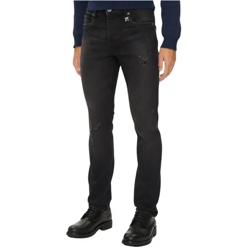 Herren Riven Jeans , Herren, Größe: W40 - John Richmond - Modalova