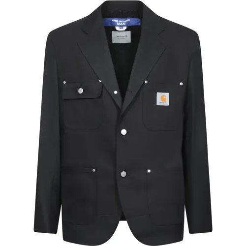 Blazers, male, , Size: S Wool Blazer Elegant Tailored Fit - Junya Watanabe - Modalova