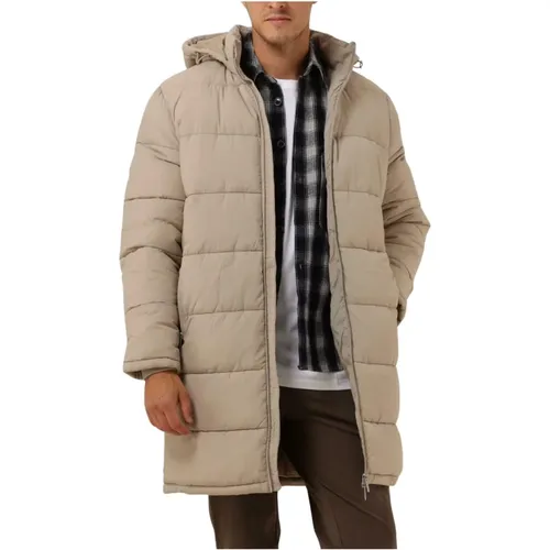 Puffer Mantel in Off-White , Herren, Größe: S - Selected Homme - Modalova