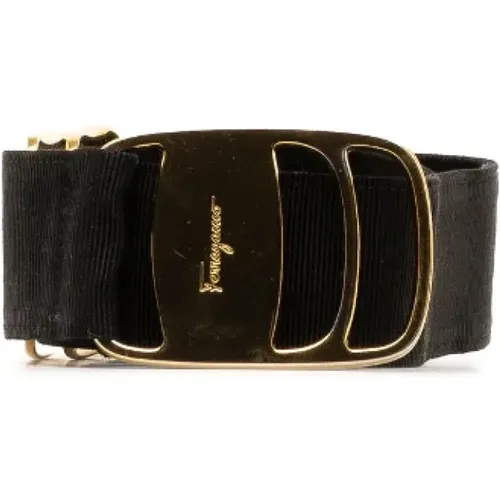 Pre-owned Belts, female, , Size: ONE SIZE Pre-owned Canvas belts - Salvatore Ferragamo Pre-owned - Modalova