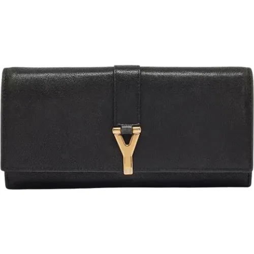 Pre-owned Wallets, female, , Size: ONE SIZE Pre-owned Leather wallets - Yves Saint Laurent Vintage - Modalova