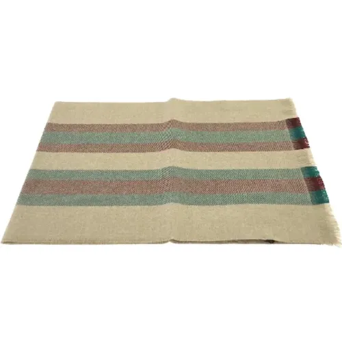 Pre-owned Scarves, female, , Size: ONE SIZE Pre-owned Canvas scarves - Gucci Vintage - Modalova