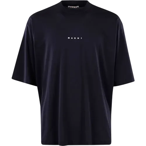 Casual Cotton T-Shirt for Men , male, Sizes: M, XL - Marni - Modalova