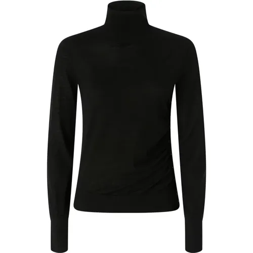 Gerippter Rollkragenpullover , Damen, Größe: M - pinko - Modalova