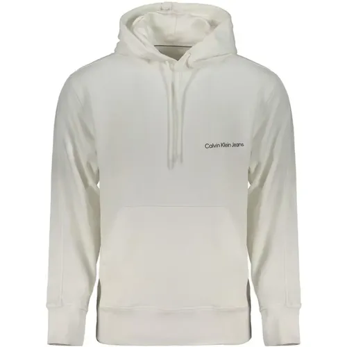 Hoodies, male, , Size: S Logo Print Hooded Sweatshirt Eco-Friendly - Calvin Klein - Modalova