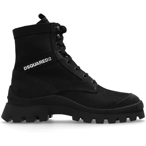 Schnür-Plateau-Stiefeletten , Herren, Größe: 42 EU - Dsquared2 - Modalova