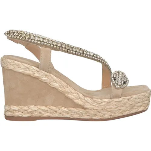 Snake Strap Wedge Sandal , female, Sizes: 4 UK, 8 UK, 3 UK, 7 UK, 6 UK, 5 UK - Alma en Pena - Modalova