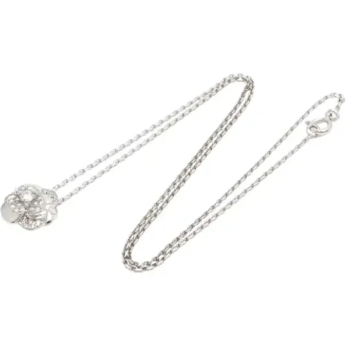 Pre-owned Jewellery, female, , Size: ONE SIZE Pre-owned White Gold necklaces - Chanel Vintage - Modalova