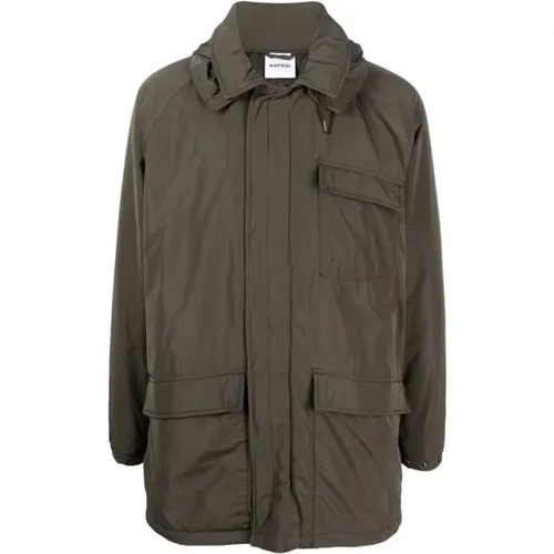 Hooded Oversize Parka , male, Sizes: XL - Aspesi - Modalova