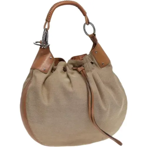 Pre-owned Bucket Bags, female, , Size: ONE SIZE Pre-owned Canvas shoulder-bags - Gucci Vintage - Modalova