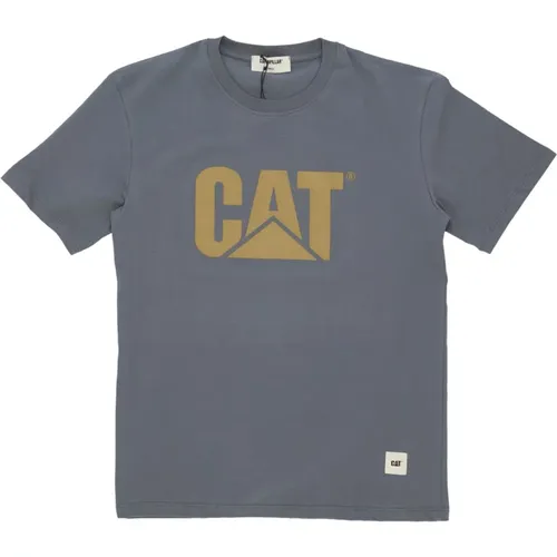 T-Shirts, male, , Size: L Logo Tee Short Sleeve T-shirt - CAT - Modalova