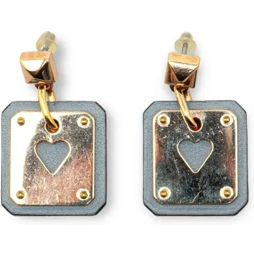 Pre-owned Jewellery, female, , Size: ONE SIZE Pre-owned Metal earrings - Hermès Vintage - Modalova