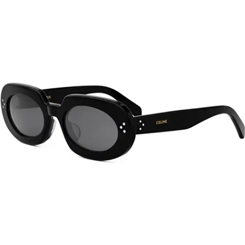 Schwarze Sonnenbrille für Frauen Ss24 , Damen, Größe: 54 MM - Celine - Modalova