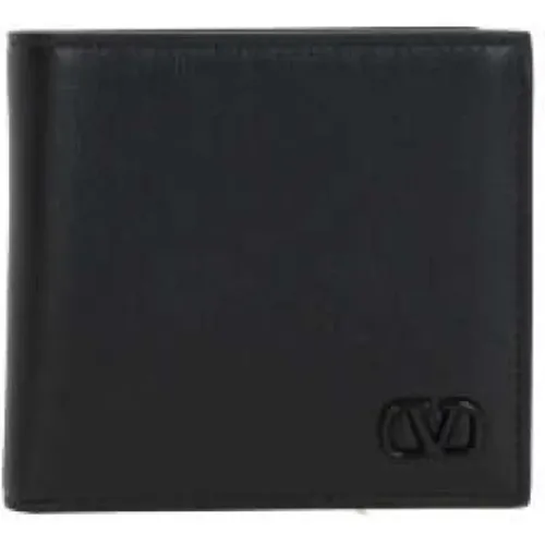 Wallets & Cardholders, male, , Size: ONE SIZE Leather VLogo Wallet Billfold - Valentino Garavani - Modalova