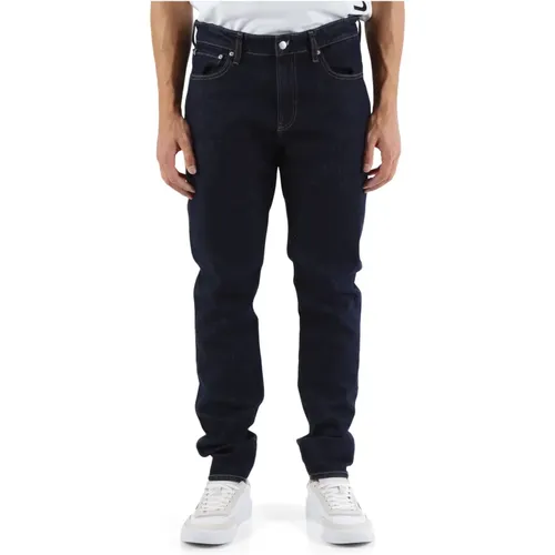 Regular Taper Jeans Fünf Taschen , Herren, Größe: W33 - Calvin Klein Jeans - Modalova