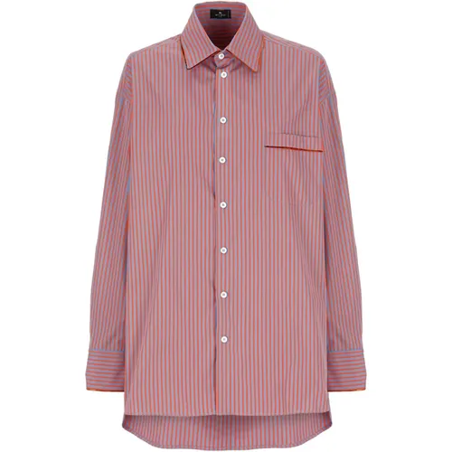 Striped Cotton Shirt for Women , female, Sizes: XS - ETRO - Modalova