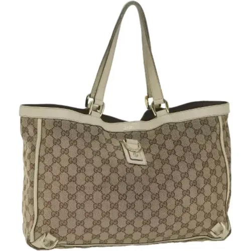 Pre-owned Tote Bags, female, , Size: ONE SIZE Pre-owned Canvas gucci-bags - Gucci Vintage - Modalova