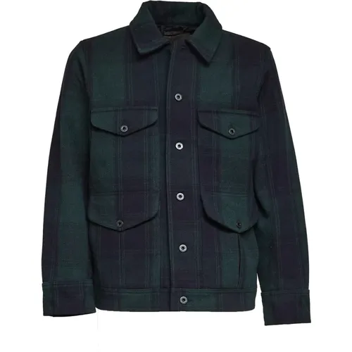 Light Jackets, male, , Size: M Journeyman Pattern Wool Jacket - Filson - Modalova