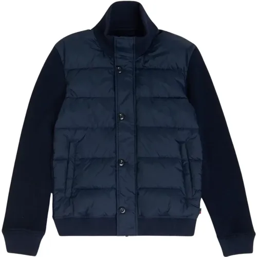 Padded Jacket with Wool Sleeves , male, Sizes: XL - Woolrich - Modalova