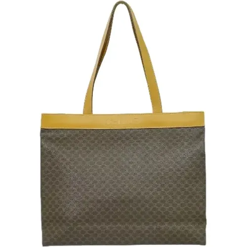 Pre-owned Tote Bags, female, , Size: ONE SIZE Pre-owned Canvas shoulder-bags - Celine Vintage - Modalova