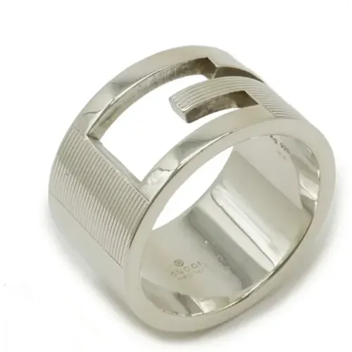 Pre-owned Jewellery, female, , Size: ONE SIZE Pre-owned Silver rings - Gucci Vintage - Modalova