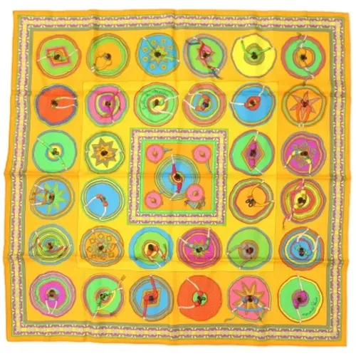 Pre-owned Scarves, female, , Size: ONE SIZE Pre-owned Silk scarves - Hermès Vintage - Modalova