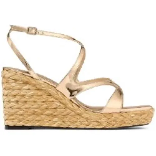 Wedges, female, , Size: 9 1/2 US Ayla Espadrilles - Stylish Summer Footwear - Jimmy Choo - Modalova