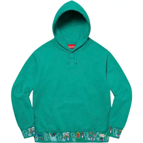 Limitierte Auflage Icons Kapuzenpullover Dunkles Aqua - Supreme - Modalova