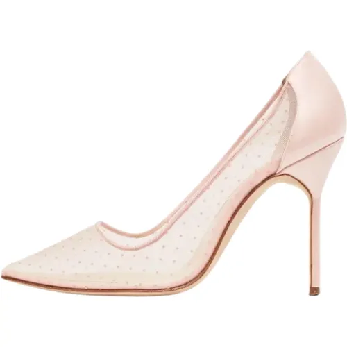 Pre-owned Mesh heels , female, Sizes: 5 1/2 UK - Manolo Blahnik Pre-owned - Modalova