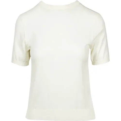 Blackbird Kurzarm Baumwoll T-shirt , Damen, Größe: L - Douuod Woman - Modalova